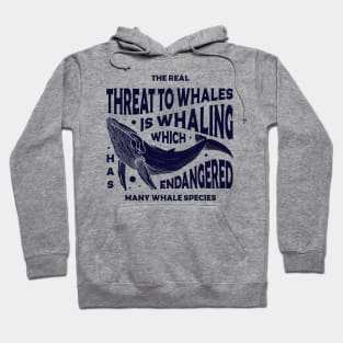 The real threat to whales Hoodie